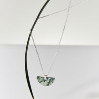 Folding Fan Moss Agate Jewelry Series — FF11S82 Necklace — image 6