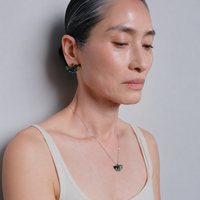 Folding Fan Moss Agate Jewelry Series — FF11S82 Necklace — image 10
