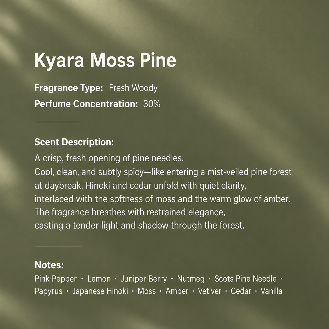 Kyara Moss Pine — product view 4