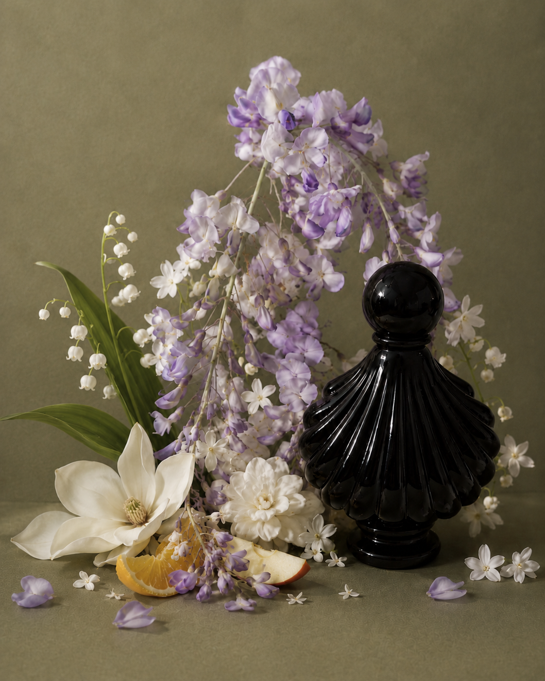 Wisteria Dusk — Small 50 mL Black Shell Bottle